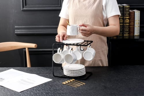 اكواب قهوة سيراميك لتقديم رأقي 13 قطعة في السعودية