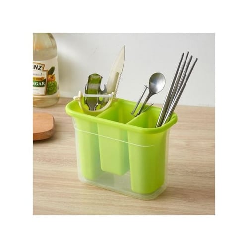 منظم أدوات المائدة مع فتحات تهوية للتجفيف