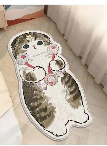 سجادة غرفة أرضية على شكل قطة كارتون