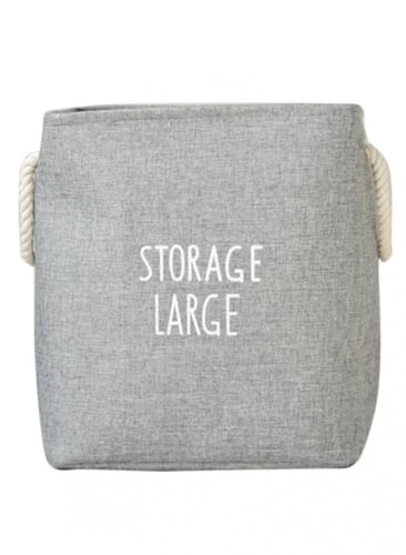 سلة تخزين ملابس الغسيل سادة بسعة كبيرة في السعودية