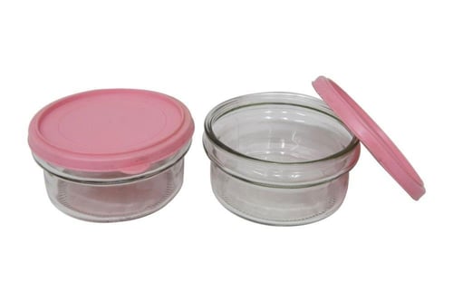 حافظات زجاجية من قطعتين