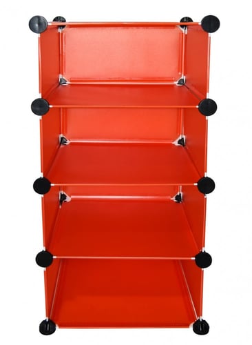 خزانة تخزين بلاستيكية 4 مكعبات