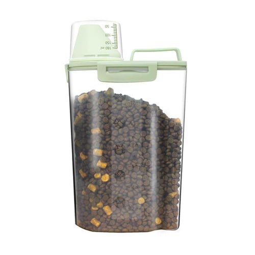 علبة لتخزين الأرز والحبوب بكوب معيار