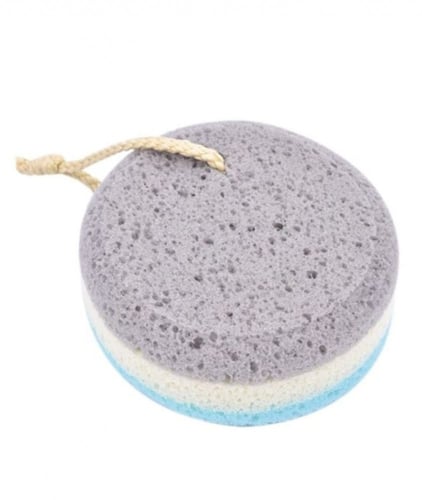 اسفنجة فوم للاستحمام مزدوجة الملمس