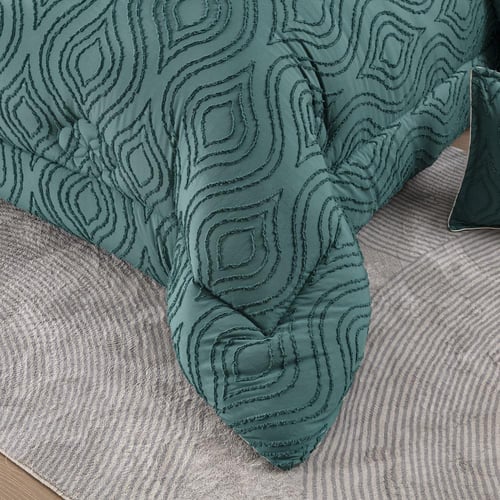 طقم لحاف سرير في حقيبة 8 قطع - من قماش المايكروفاي...