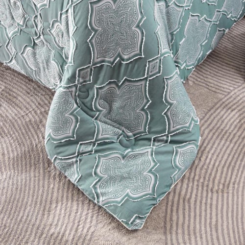 طقم لحاف سرير في حقيبة 8 قطع - من قماش المايكروفاي...