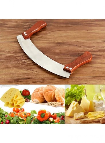 قطاعة خضراوات يدوية مع مقبض خشبي