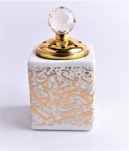 مبخرة سيراميك فاخرة بحروف ونقوش عربية لمنزلك في ال...