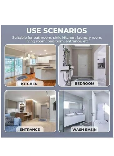 سجادة أرضية للمطبخ من Hihomey متعددة الالوان 50x15...