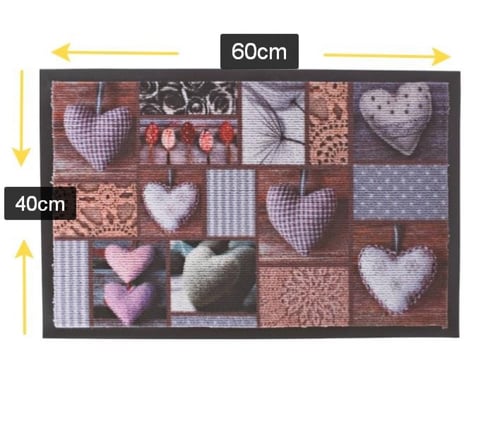 دعاسة باب مضادة للانزلاق رسومات قلب
