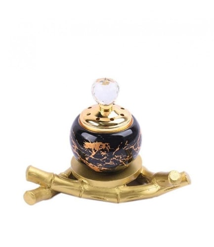 مبخرة سيراميك بقاعدة خشبية في السعودية