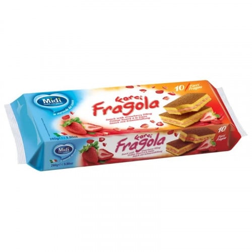 ميدي كيك ايطالي بحشوة الفراولة