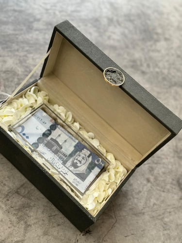 صندوق فاخر بتصميم من الجلد