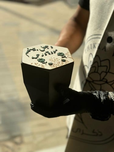 بوكس فايبر مع غطاء الخشب لتقديم مبلغ مالي