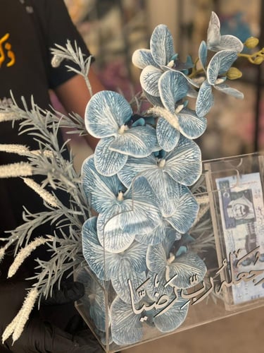 باق اكريلك مع الاوركيد وحامل المبلغ