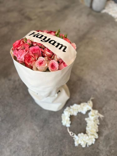 باقة ورد طبيعي