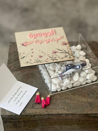 بوكس اكريليك مع غطاء خشب