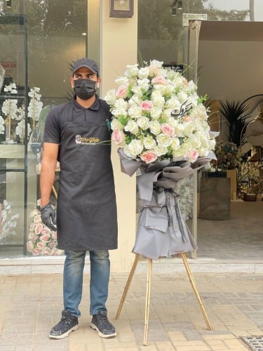 باقة ورد صناعي