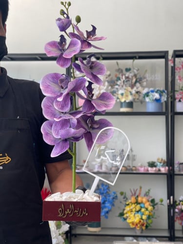 فازه اكريلك مع الاوركيد