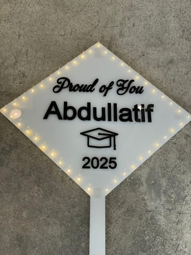 لوحة تخرج اكريلك مضيئة