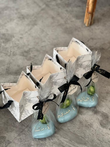 نبتة صناعية مع الكيس