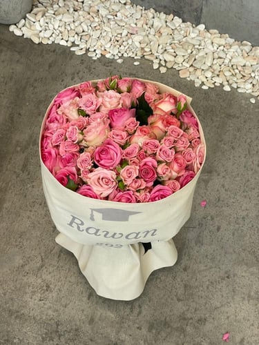 باقة ورد طبيعي