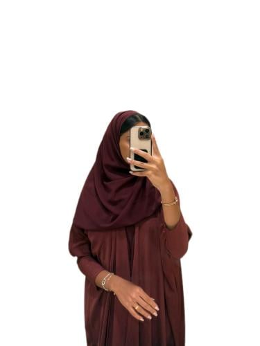 عبايه برقندي ساده