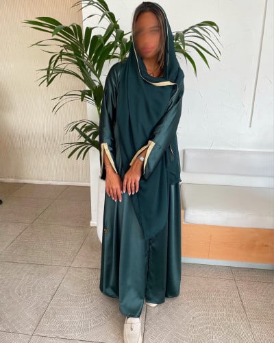 عباية زيتي كلوش