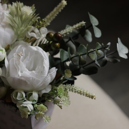 باقه ورد صناعي بدون مزهريه