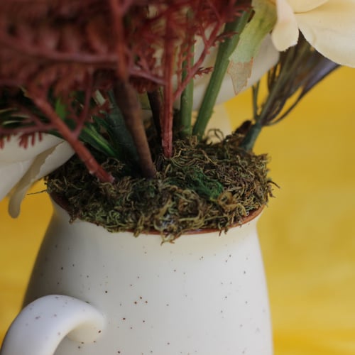 باقه ورد صناعي بكوب