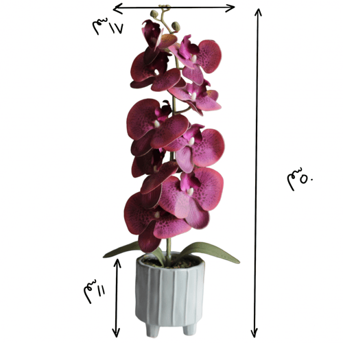 باقه ورد لطيفه(10) من غصن الأوركيد الصناعي والمجفف