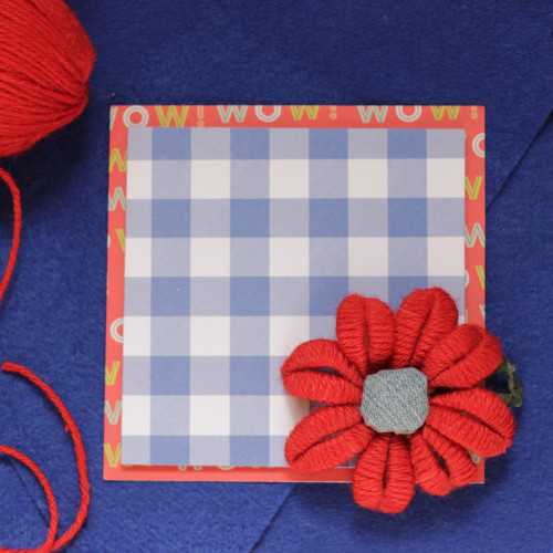 كرت ورق مقوى ورده صناعه يدويه من الصوف قياس الكرت(...