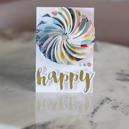 كرت بورده المروحه الانيقه بعبارة happy