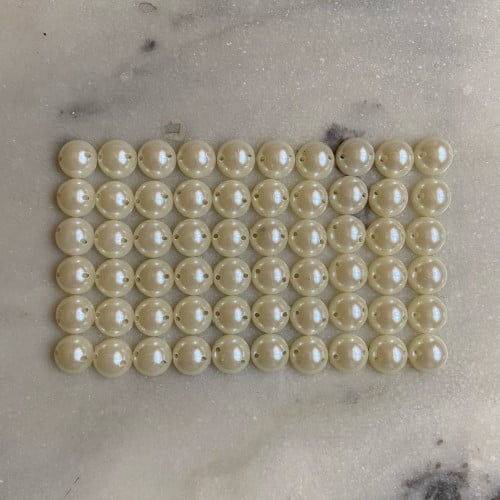 اكسسوار أنصاف لؤلؤ (العدد:80حبه) (القياس:1سم)