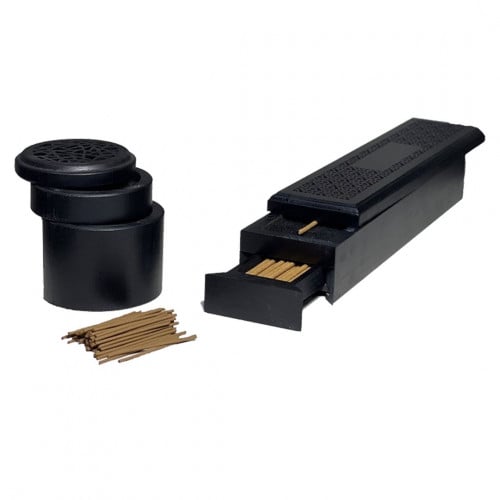 مبخرة خيزران درج كبيرة + مبخرة سيارة خيزران