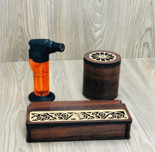 مبخرة الجود + مبخرة سيارة + ولاعة (بدون اعواد)