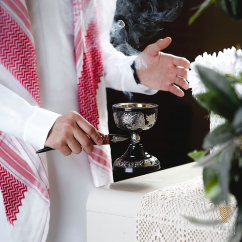 Incense holder - luxurious wooden handle