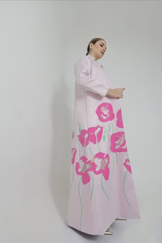 poppy fushia abaya