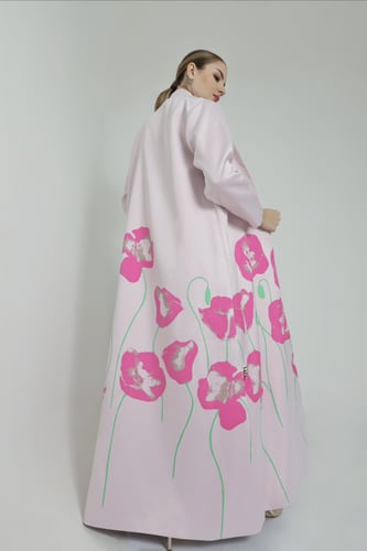 poppy fushia abaya