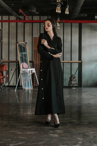 عباية الخط العربي - لون ذهبي