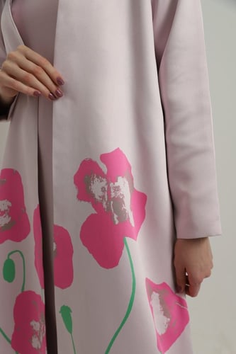 poppy fushia abaya