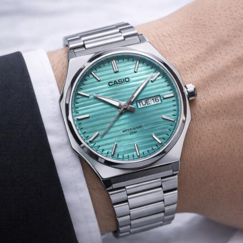ساعة كاسيو casio MTP تركوازي
