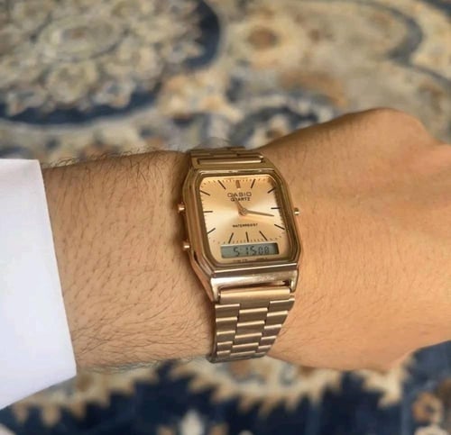 ساعة كاسيو casio vintage برونزي