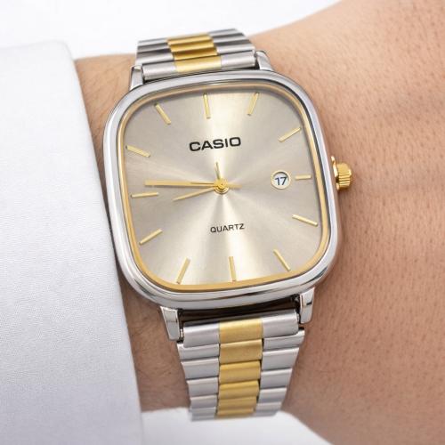 ساعة كاسيو casio LTP لونين رصاصي