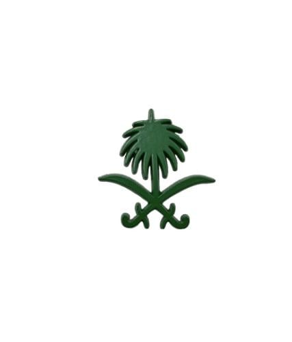 شعار سيفين ونخلة ملصق معدن 3m