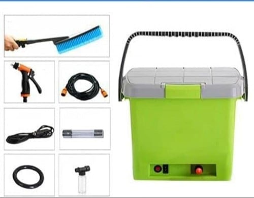 مضخة غسيل السيارات مع سطل