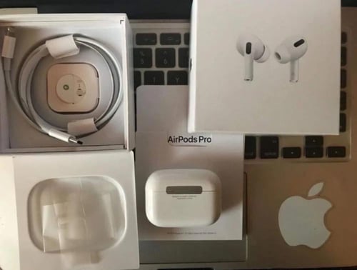 بكج سماعة ابل برو +2 فيش جداري + 2 كيبل