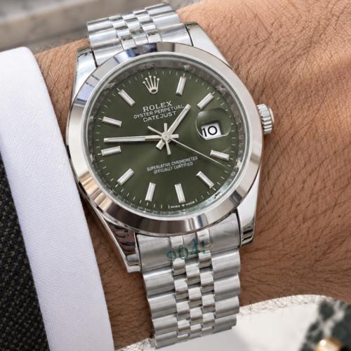 ساعة رولكس ROLEX اخضر زيتي