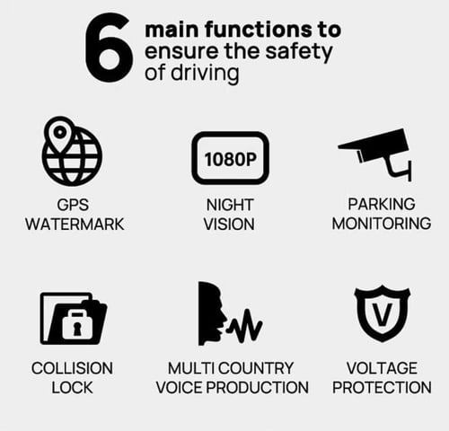 كاميرا داش كام FULL HD 1080P