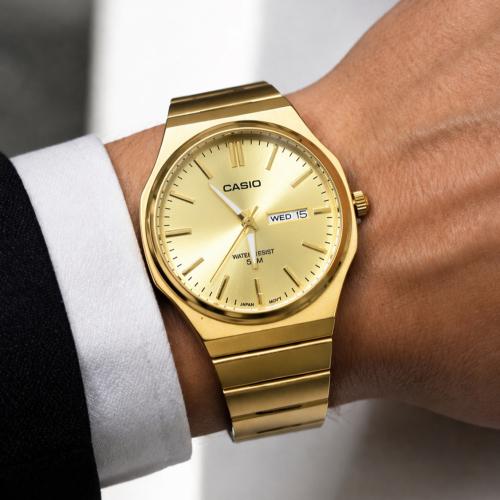 ساعة كاسيو CASIO MTP ذهبي